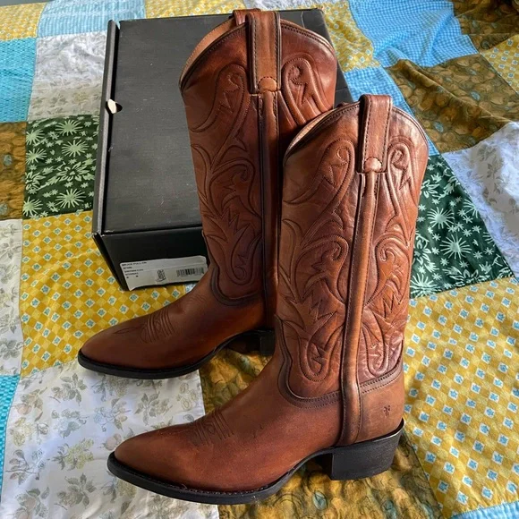 Frye Bruce cowboy boots - Picture 4 of 8